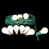 Lebensdauer: 1000 Stunden 10m festliche Beleuchtung IP44 für innen u. außen inkl. 10 Glühbirnen matt Illu Lichterkette *Sonderangebot*