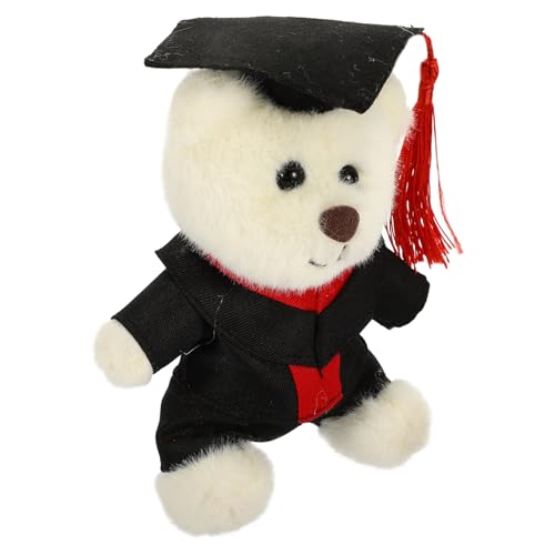 NTALJC Mini Diploma di Laurea Peluche Presente Animale di Peluche con Classe di Cappuccio di Laurea 2024 Presente per Il liceo Universitario per Il Partito di Portachiavi Fai -da -Te Favore