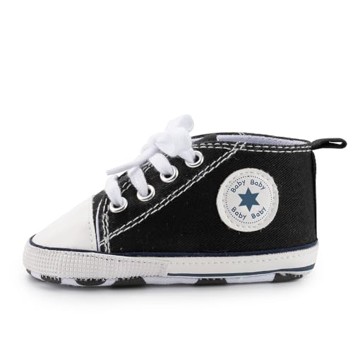 KIDSUN Tutoo Unisex Baby Boys Girls High Top Sneaker Soft Anti-Slip Sole Newborn Infant First Walkers Canvas Shoes4