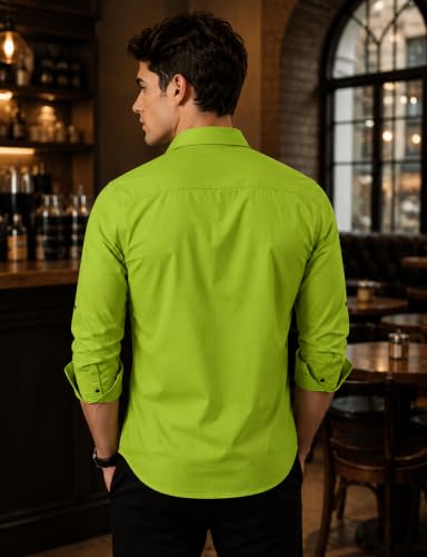 Image of Men's Double Flap Pocket | Regular Fit | Solid Spread Collar | Versatile Everyday Office Wear Comfortable |Stylish Design | Shirt