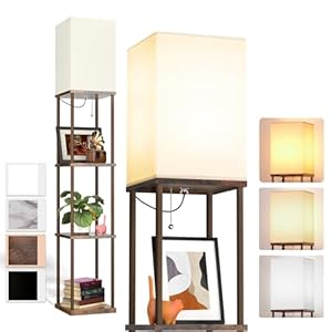 addlon Floor lamp with Shelves