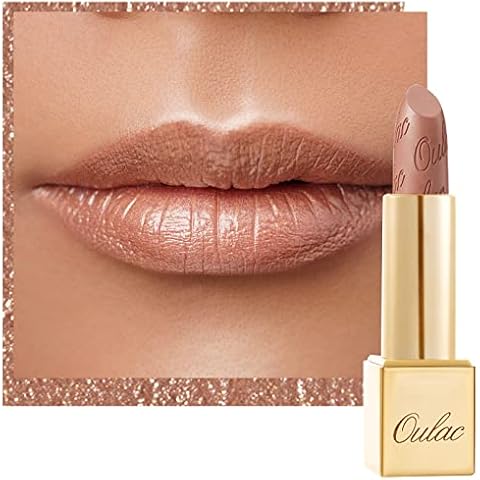 OULAC Metallic Shine Glitter Lipstick in Sahara Gold Cover