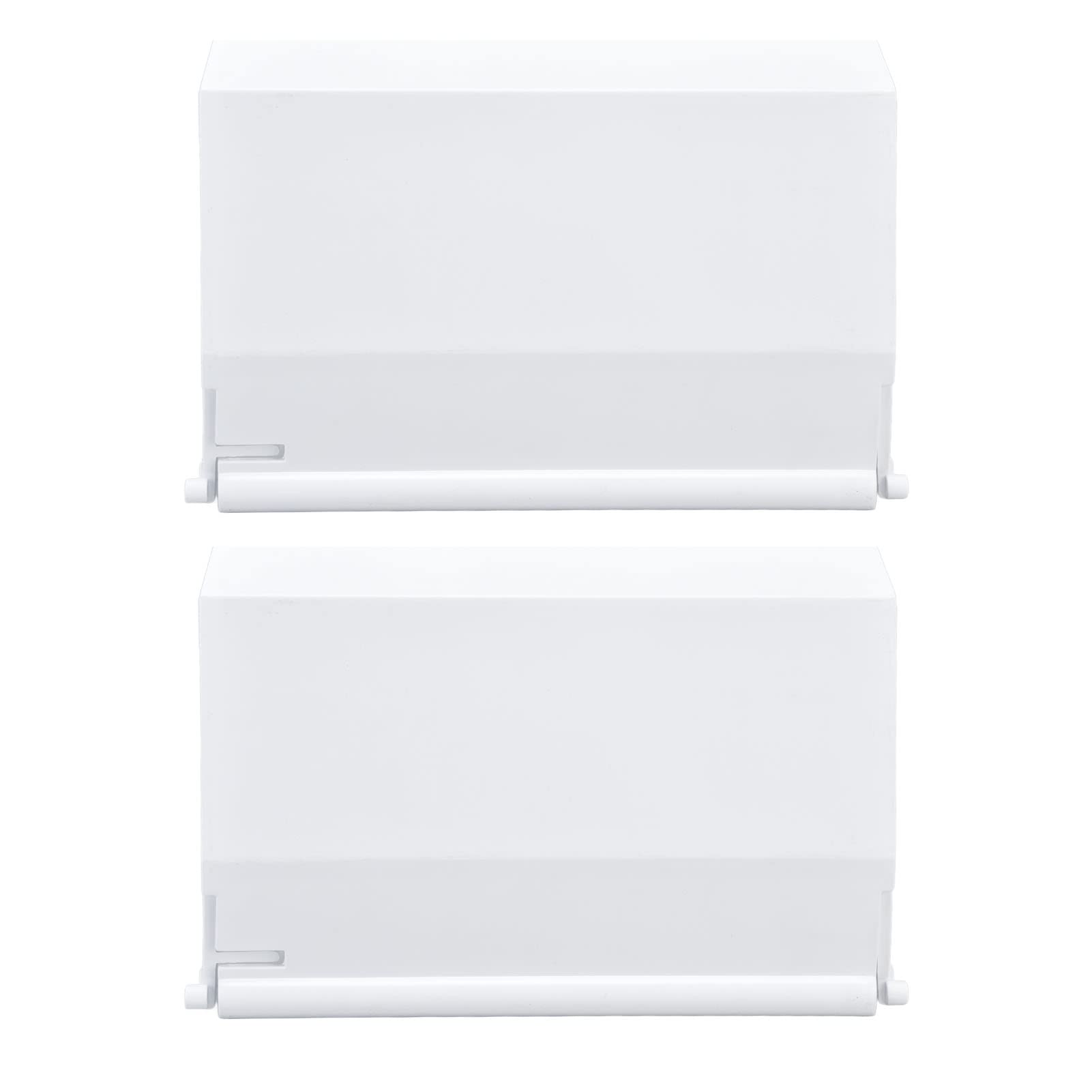 Porte Skimmer à Charnière Blanche, 2 Pièces Volet Déversoir pour Skimmer de Piscine, Trappe de Rechange pour Skimmer, Empêche Le Reflux des Déchets, 19,5x13,6 cm