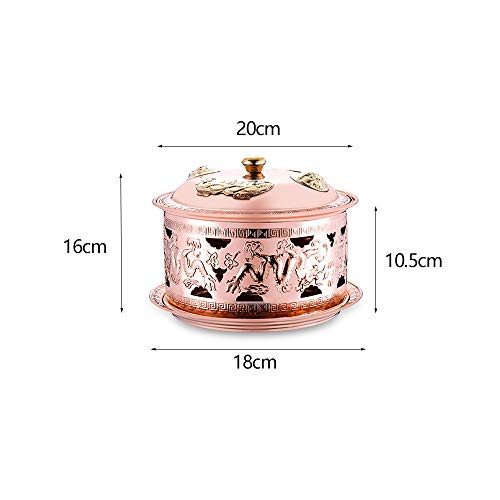 Olla caliente de cobre para hot pot estilo chino mongol miniatura 2