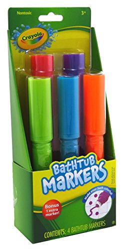 Crayola Bathtub Markers 4 Count With Extra Marker (3 Pack)