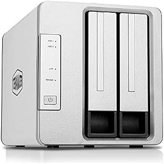 TerraMaster F2-210 2-Bay NAS Quad Core Network Attached Storage Media Server Personal Private