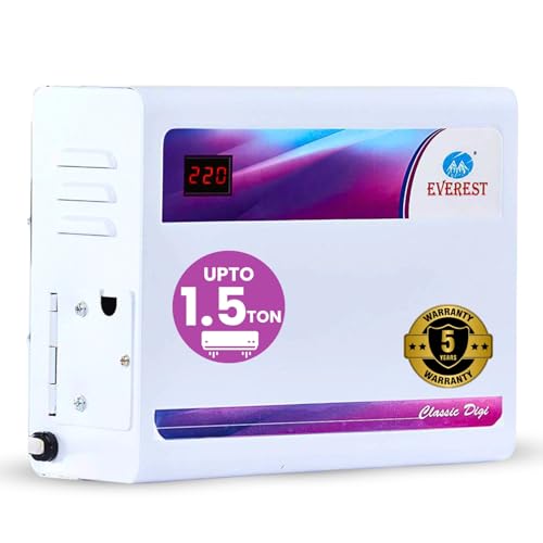 Everest EWD 400-N Double Booster Classic Digi Voltage Stabilizer for AC Upto 1.5 Ton Working Range (130 V to 270 V) (White) with 5-Year Warranty (B06Y25XB2N) Amazon Price History, Amazon Price Tracker