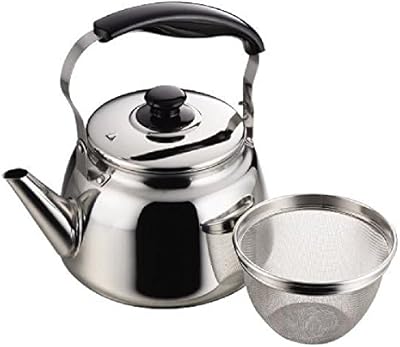 Amazon やかん Ih おしゃれ 麦茶ケトル フレッティ2 ステンレス広口ケトル 4l 茶こし付 かわいい やかん ケトル オンライン通販