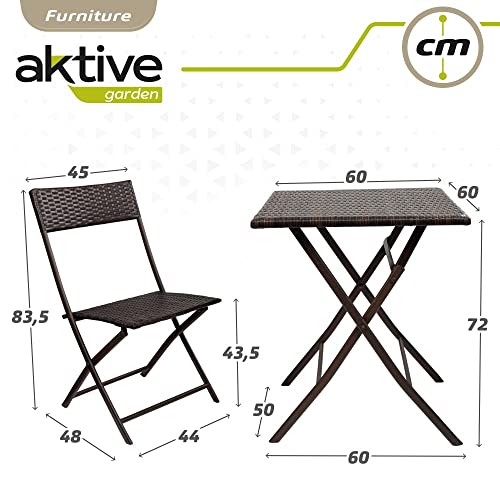 Table et chaises de jardin gain de place pour aménager un petit balcon