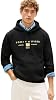 Sudadera con capucha de algodón de peso medio para hombre Tommy Hilfiger con gráfico apilado impreso en el pecho 2
