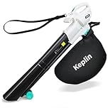 Keplin 3500W Corded Leaf Blower Vacuum & Mulcher 3-in-1, 35L Bag, 10m Cable, Wheels & Shoulder Strap Included, 10:1 Mulch Ratio, Garden Vacuum for Leaves & Debris, 1 Year Warranty