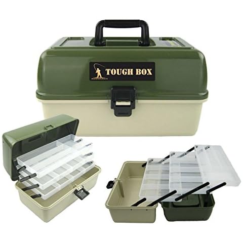 Roddarch 3 Tray Fishing Tackle Tough Box Cover