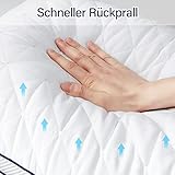 BedStory Kopfkissen 80x80, 2er Set Kissen 80x80 mit Reißverschluss, 2x1500g Mikrofaser Kopfkissen höhenverstellbar, Schlafkissen atmungsaktiv waschbar für Allergiker Seitenschläfer, Oeko Zertifiziert