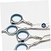 GALPADA 4sets Silent Beauty Scissors Cutting Scissors Thinning Noise-reducing Bumpers Hair Cutting Shears 12pcs*4
