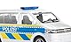 siku 1553, VW T5 Autobahnpolizei, Spielzeugauto für Kinder, Metall/Kunststoff, Silber, Öffenbare Heckklappe, Anhängerkupplung