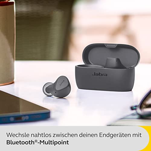 Jabra Elite 4 trådlösa hörlurar med aktiv brusreducering - Mörkgråa