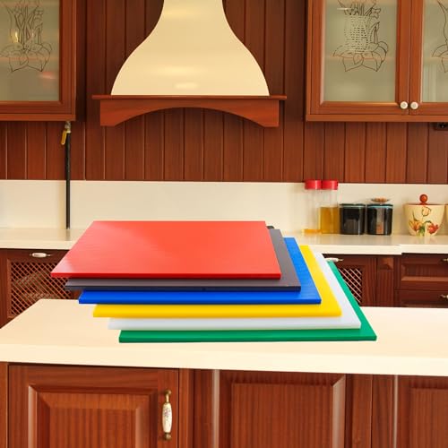 CLIVIA-Commercial-Grade-Cutting-Board-for-KitchensPlastic-Chopping-Board-20-x-15-x-12-Inch-Multi-Color-6-of-Pack-SetNSF-Certifiedfor-Vegetable-Meat-or-Cheese
