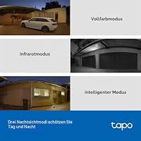 Tapo TP-Link C510W Kameraüberwachung aussen, WLAN IP Kamera, 360° Schwenk-/Neige, 2K Auflösung, Vollfarbige Nachtsicht, IP65 wasserdicht, Intelligente Bewegungsverfolgung, Zwei-Wege-Audio – Ansicht 6