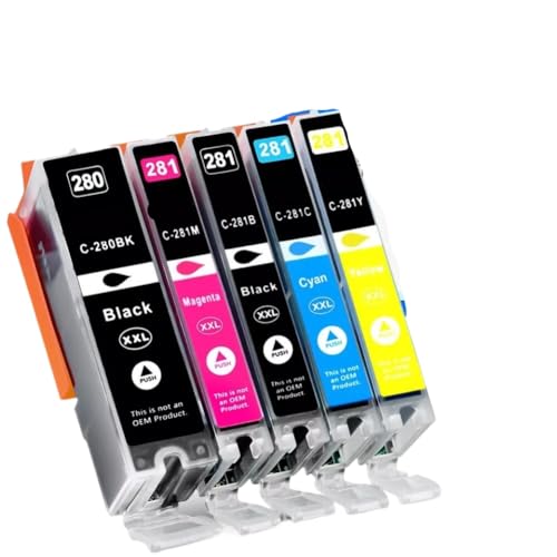 Cartouches PGI-280XXL CLI-281XXL haute densité pour des impressions de textes ultra nets sur TS702A