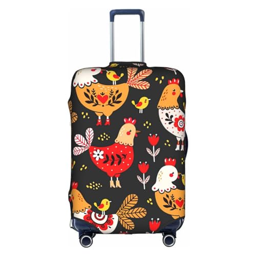 Housse de protection polyester lavable XL motif coq blanc pour maison