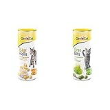 GimCat Käse Rollis - Getreidefreier und vitaminreicher Katzensnack mit echtem Hartkäse & Gras Bits - Getreidefreier und vitaminreicher Katzensnack mit echtem Gras