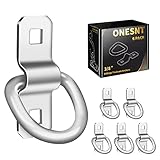 Onesnt D-Rings, Truck Tie Downs Anchor 3/8" Heavy Duty 6000 Pound  Steel Tie-Down Ring for  Loads on