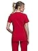 Cherokee Women's Medical Scrub Top Iflex V-Neck Knit Panel Top CK605, S, Red