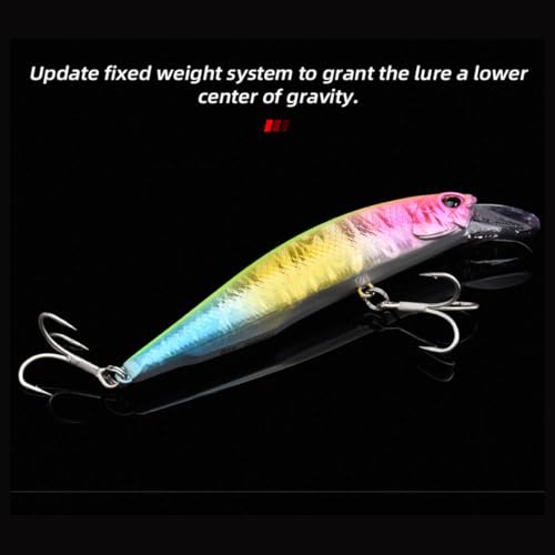 ALLBLUE SPRINT SW - Heavy Sinking Minnow -Jerkbait Fishing Lure - casting and spinning fishing luer - For saltwater and freshwater fishing (E, 100MM-22G)