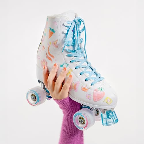 C SEVEN C7skates Colorable Roller Skates – Customizable Color Me Quad Skates with Erasable Markers – Fun DIY Design for Kids & Adults (Color Me, Women's 6 / Youth 5 / Men's 5) - image 4