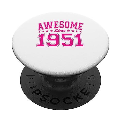 Impresionante desde 1951 Cumpleaños Impresionante Vintage PopSockets PopGrip Intercambiable