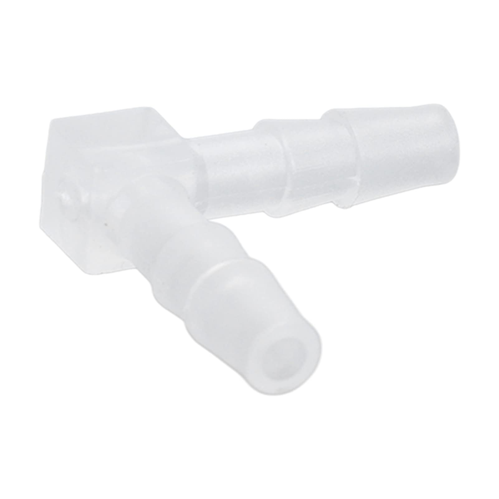 10 Sztuk Plastikowe Kolanko Króciec do Węża Kolanko 90 Stopni Króciec do Węża Złączka z Tworzywa Sztucznego Plastikowe Równe Złącze Kolczaste Adapter (4 mm)