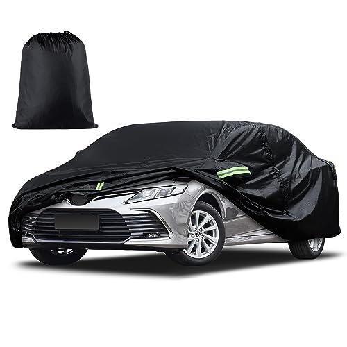 Car Cover Custom Fit for Toyota Camry 1996-2026 for Honda Accord 2001-2026 Waterproof All Weather for Automobiles Full Exterior Cover Rain Sun UV Protection with Door Zipper