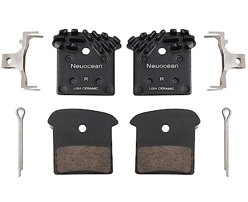 2Pair Disc Brake Pads With Cooling Fin, Ceramic Bicycle Brake Pads For SHIMANO XTR/DEORE XT/SLX/DEORE/ALFINE