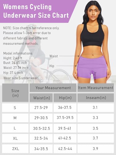 Roupa íntima feminina de ciclismo acolchoada 4D shorts de bicicleta leves para ciclismo respirável d