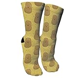 Gocerktr Cute Happy Potatoes Womens Athletic Sports Socks Novelty Cute Crew Socks Funny Casual Moist