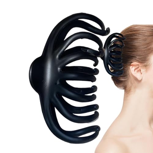 Pinza para el pelo en forma de pulpo | Horquillas grandes de retro | Pinza antideslizante para el peinado de la mandíbula para la mayoría de los tipos, mujeres, en el lugar de trabajo
