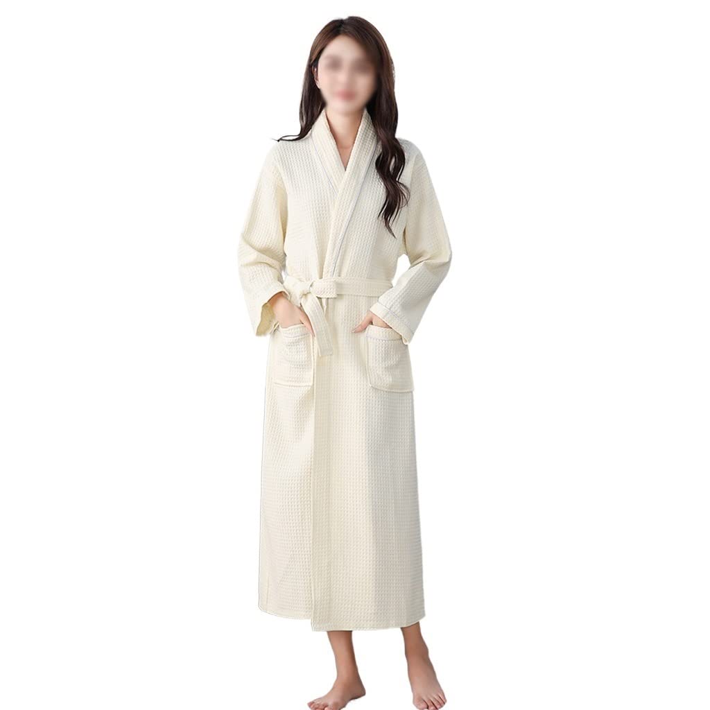 Peignoir long femme XXL en maille douce pour pyjama décontracté