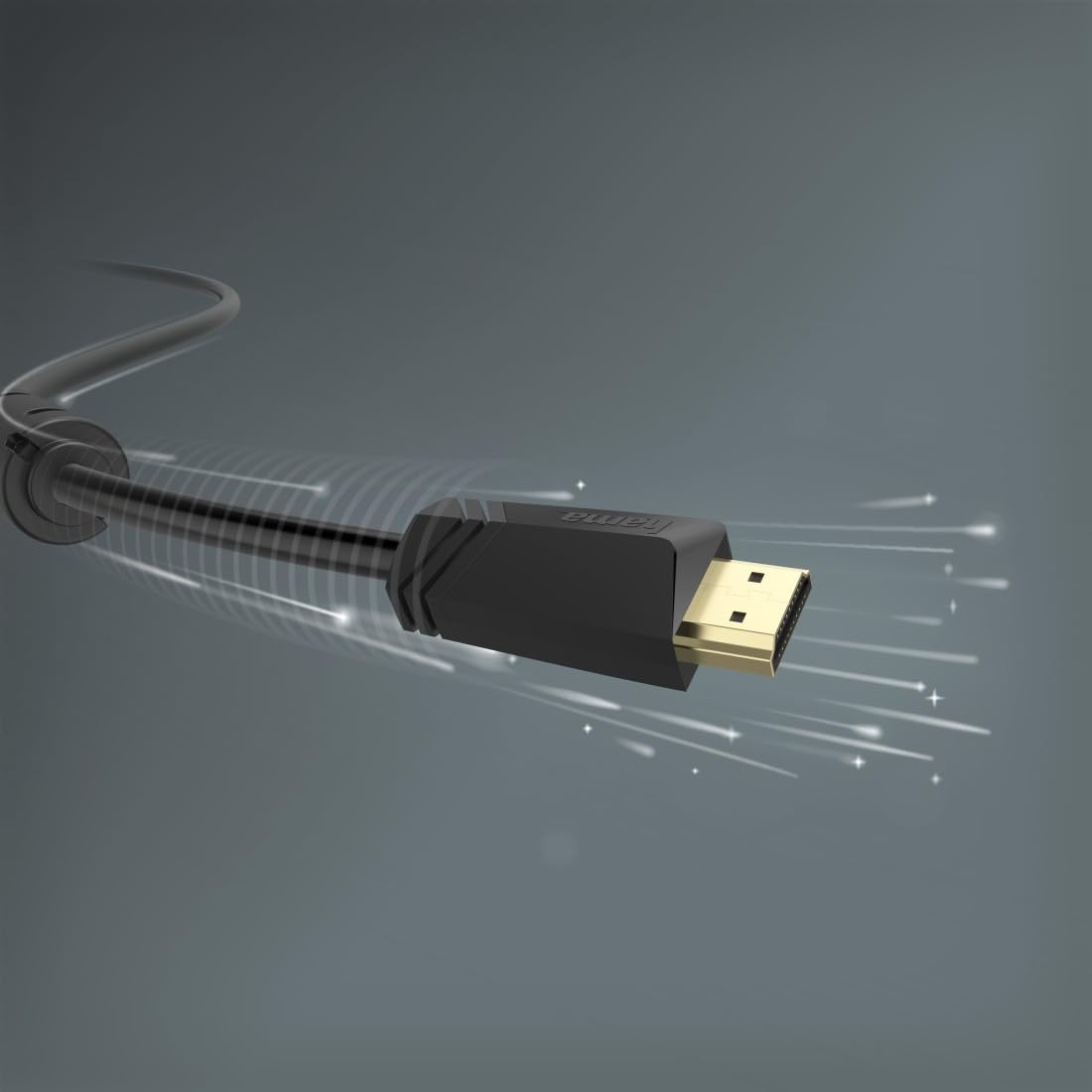Kabel HDMI™ High Speed, f. męski - f. męski, 4K, Eter, złoty, 15,0 m