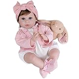 Milidool Reborn Baby Dolls Girl, 22 inch Soft Body Lifelike Realistic Newborn Baby Girl Real Life Baby Dolls with Gift Box Feeding Toy Accessories Set,Gift for Grandma and Kids 3+