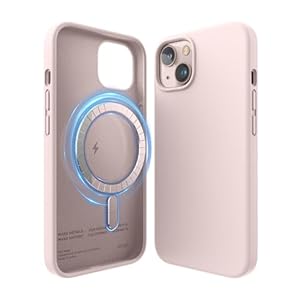 elago Magnetische Silicone Case Compatibel met iPhone 13 (6.1”) Hoesje, Compatibel met MagSafe, Ingebouwde Magneten, Premium Liquid Silicone, Beschermend Cover (Lovely Roze)