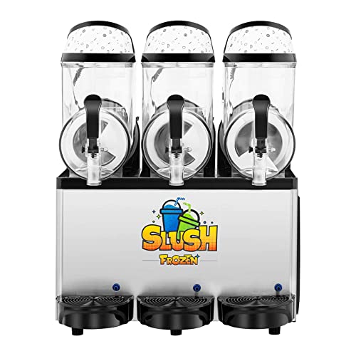 Royal Catering RCSL 3/10 Slush-Maschine 3 x 10 l LED 800 W Nachtmodus Slush Ice Maschine Slush Eis Maker – Bild 6