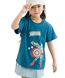 [ニッセン] Tシャツ・カットソー 男女兼用 【ディズニー】 半袖プリントTシャツ（男の子・女の子） ブルー 130