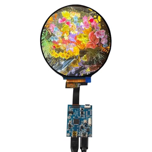 Image of 4.0 Inch Round Display 720Px720,Circular IPS LCD Screen | with H /D Controller Board, Sensor Panel for PC Case Mod, Smart Home UI & Sim Racing Dashboard
