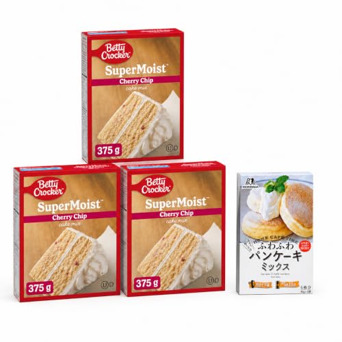Cherry Chip Cake Mix Bundle (3 Pack, 375g Each) with