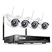 Price comparison product image ZOSI Wireless CCTV Camera Systems 4x 2MP 1080P WIFI IP Camera 8CH H.265+ 3MP 2K NVR Recorder, 100ft Night Vision, IP66 Weatherproof, Easy Remote Access, Instant Motion Alert (NO Hard Drive)