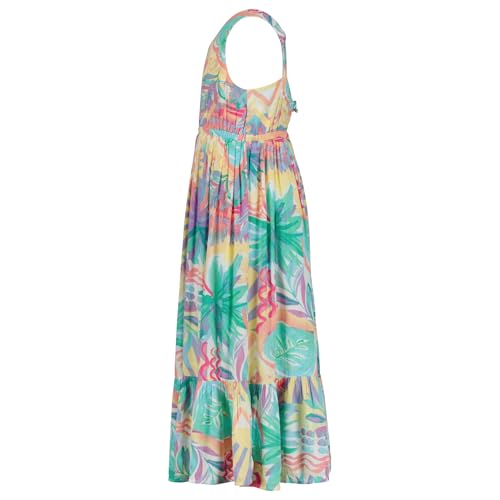 Image of Roxy Girls' Island Cove Sleeveless Dress, Summer Fit & Flare Silhouette