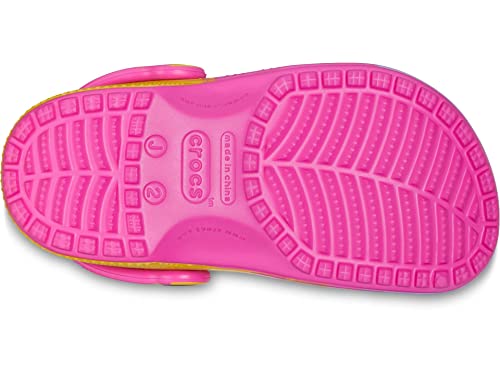 Image of Crocs Unisex-Child Classic Graphic Clog, Juice /Multi, 5 Big Kid