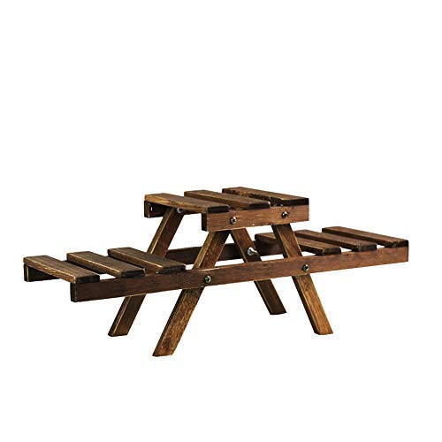 PSWOOD Vintage Wooden Multipurpose Folding Rack/Flower Stand for Home Decoration/Stand with 3 Decks (B08J7MSC4P) Amazon Price History, Amazon Price Tracker