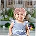VICASKY 5pcs Girl Headbands Set Soft Bowknot Elastic Hair Wraps for Newborns and Toddlers Comfortable and Stretchy Hair Accessories White Pink Green Blue and Khaki for All Occasions and