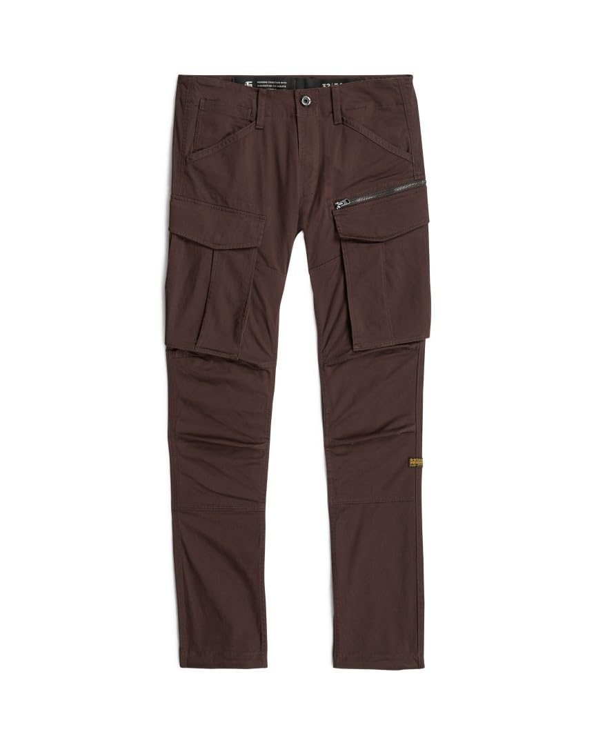 G-STAR Rovic Zip 3D Regular Tapered spodnie, Brązowy (Chocolate Plum D02190-5126-g692), 38W / 34L
